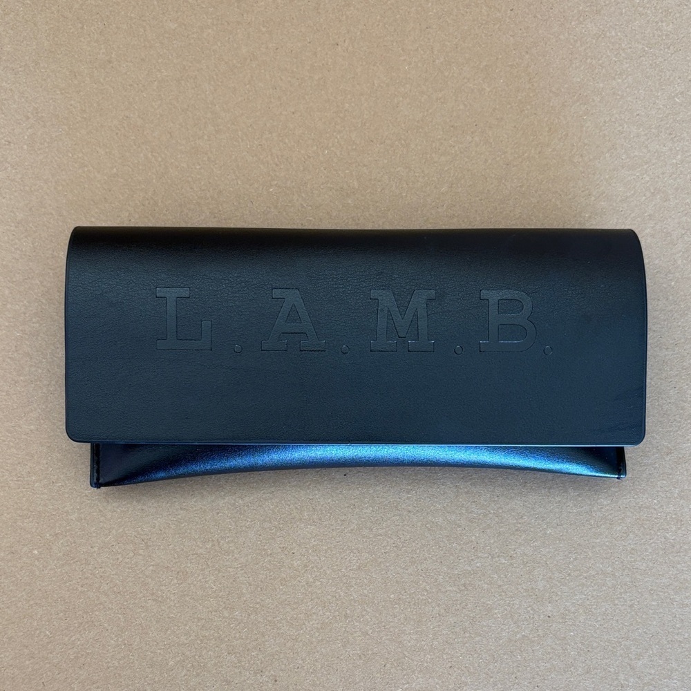 L.A.M.B. Hard Shell Eyeglasses Sunglasses Black Magnetic Closure Case